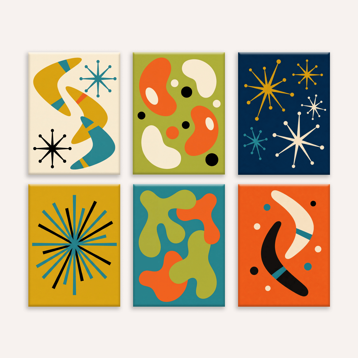 Atomic Age Abstracts | 6 Mini Kits