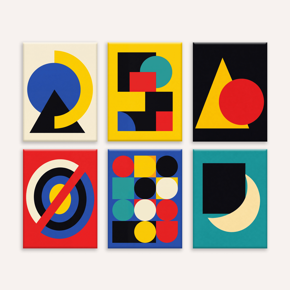 Bauhaus Geometry | 6 Mini Kits