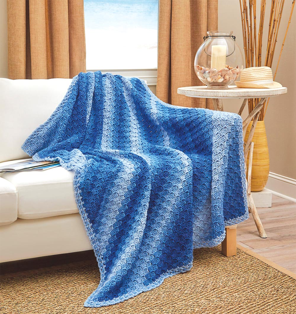 Corner to Corner Ombre Throw