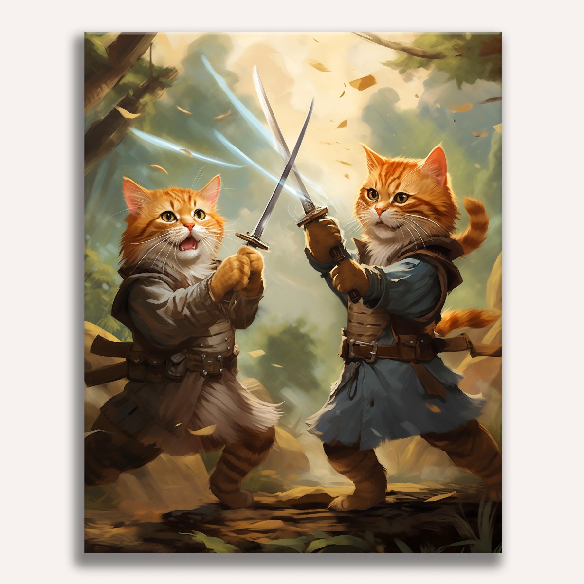 Dueling Paws