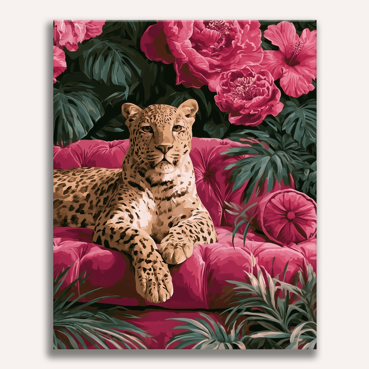 Leopard's Pink Sofa