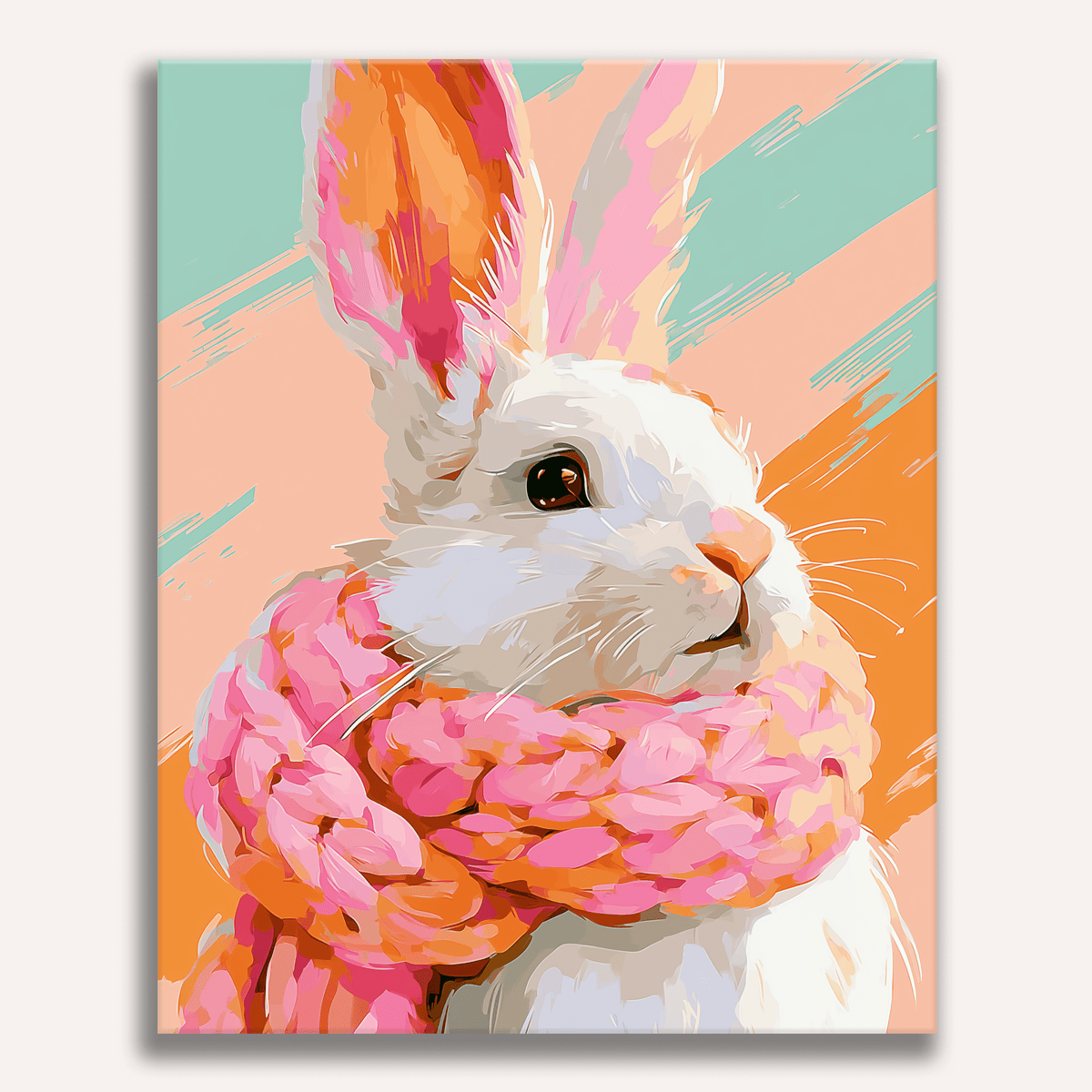 Rabbit's Pink Scarf