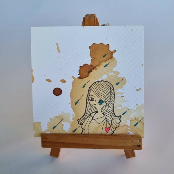 Headline Series : Catalina Original Tea Stain Art on Paper