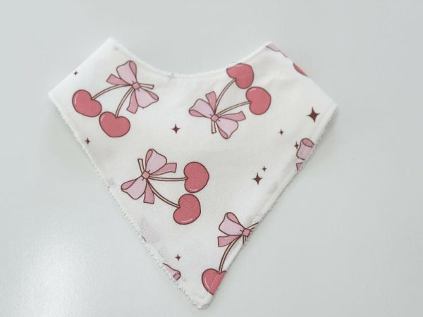 Cherries bandana bib