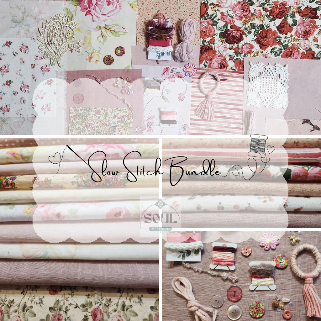Slow Stitch Bundle - Pretty Pinks