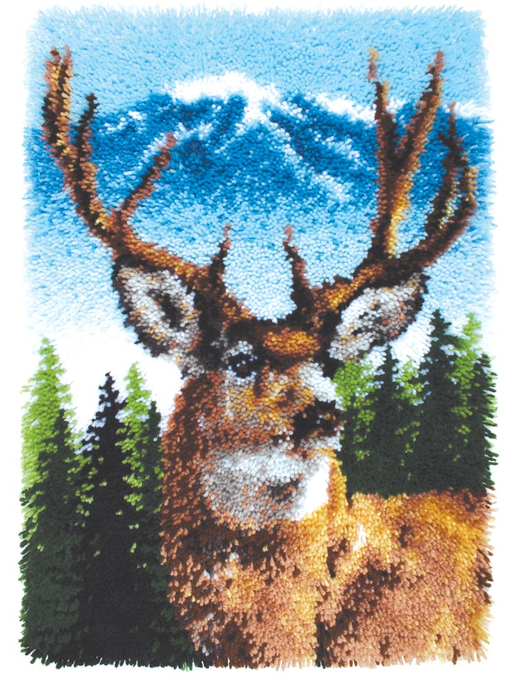Deer Latch Hook Rug Kit