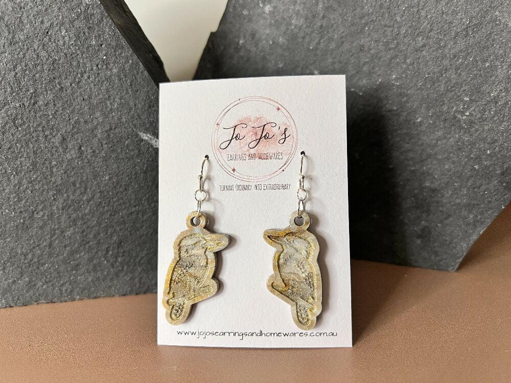Earring Drop Kookaburra Boho