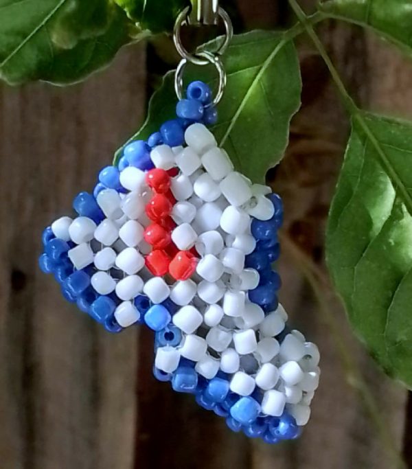 Beaded shoe charm