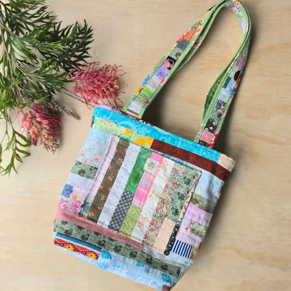 Upcycled Patchwork Handbag - Pre-loved Fabric