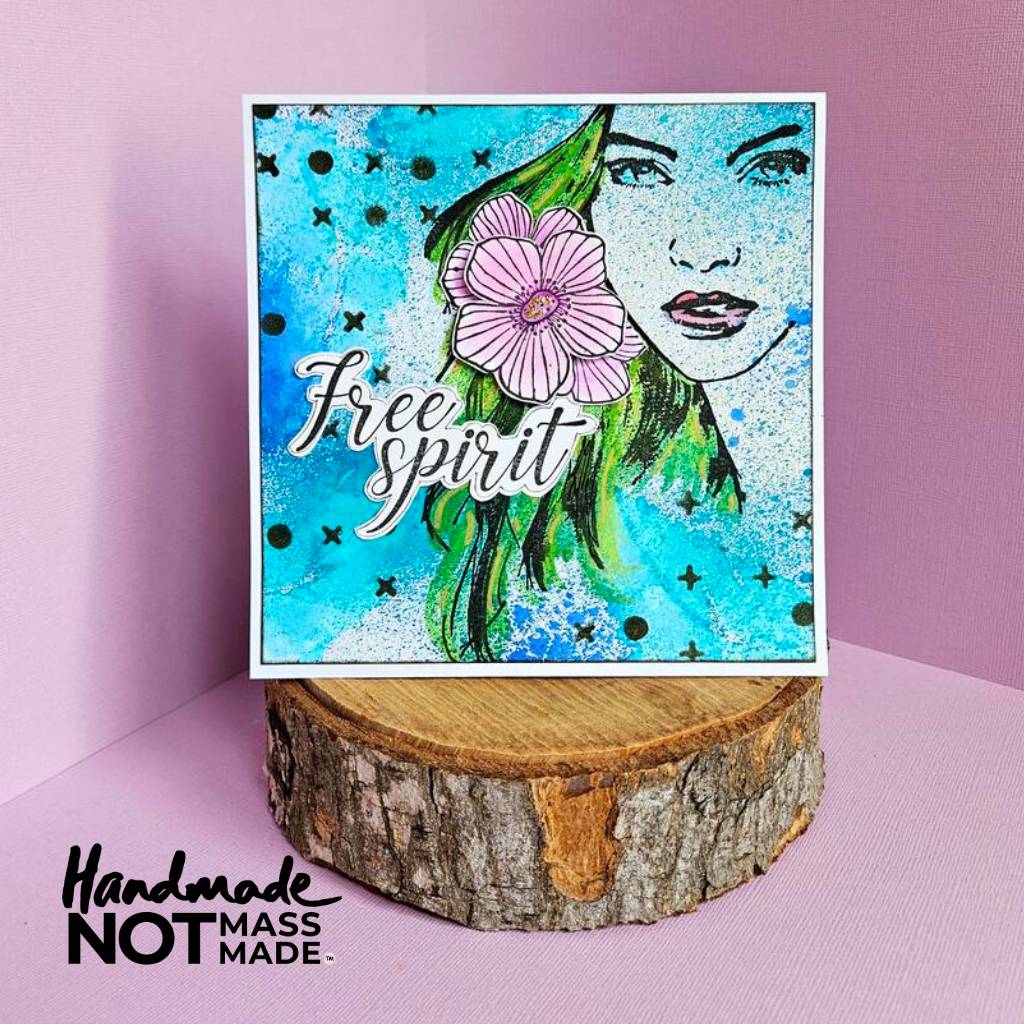 "Free spirit", all occasion, frameable greeting card