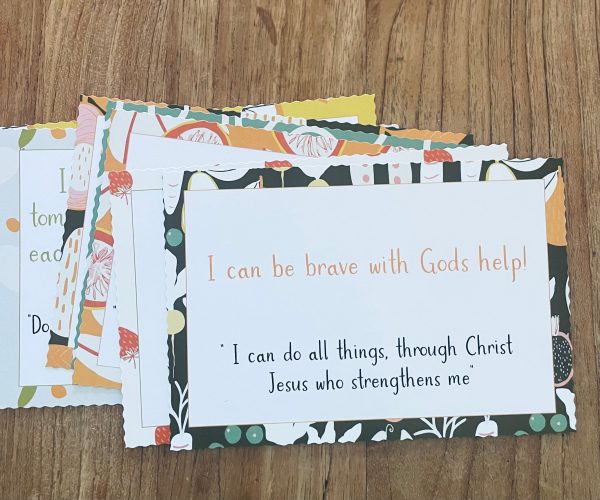 Encouragement Bible Verse Affirmation Cards
