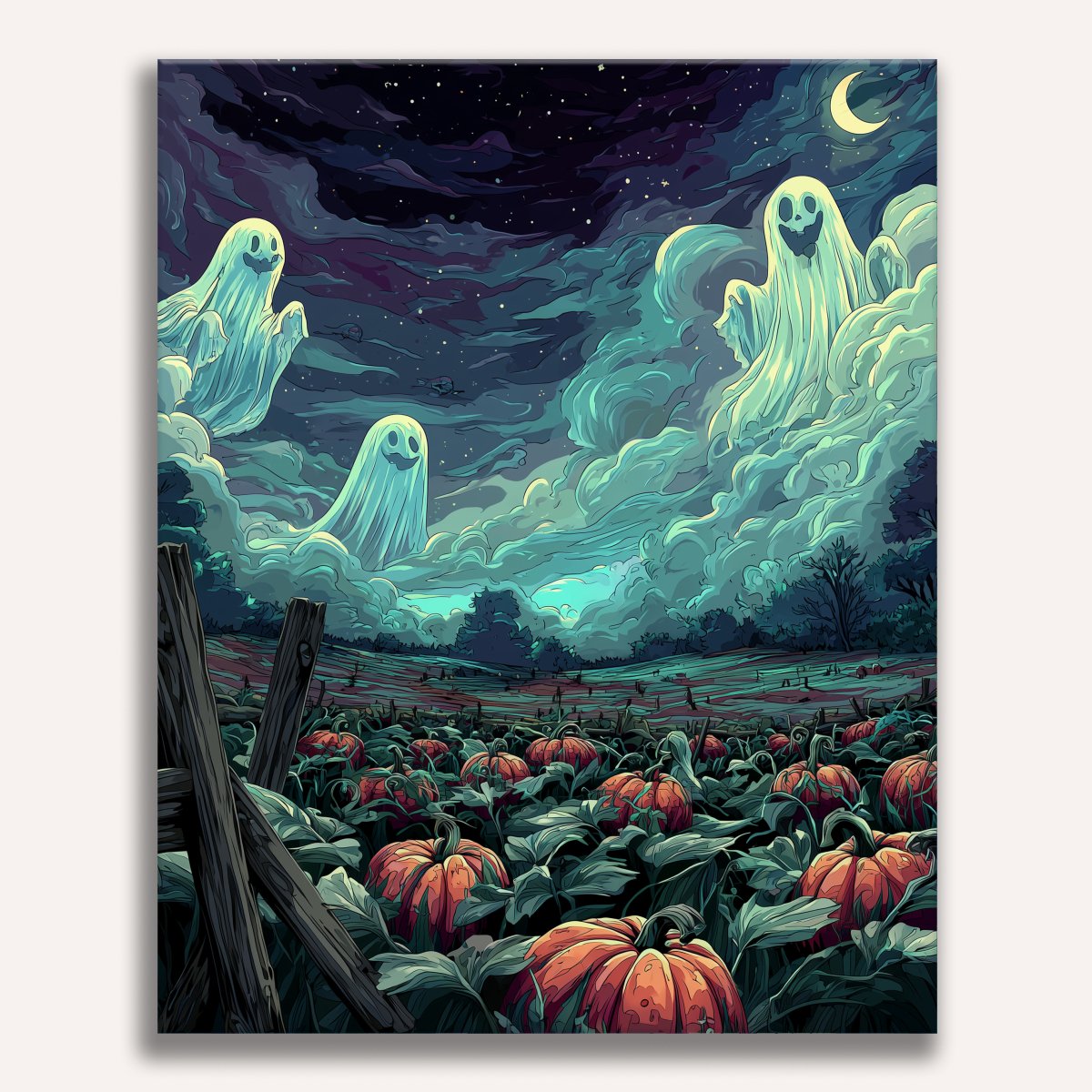 Ghostly Pumpkin Fields
