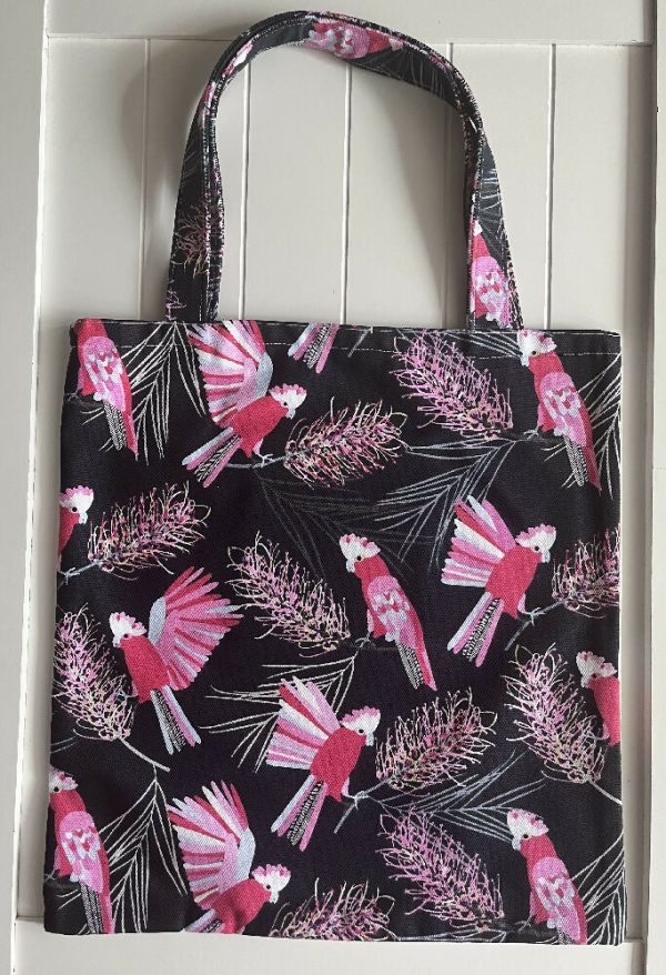 Black cockatoo library/shopping bag