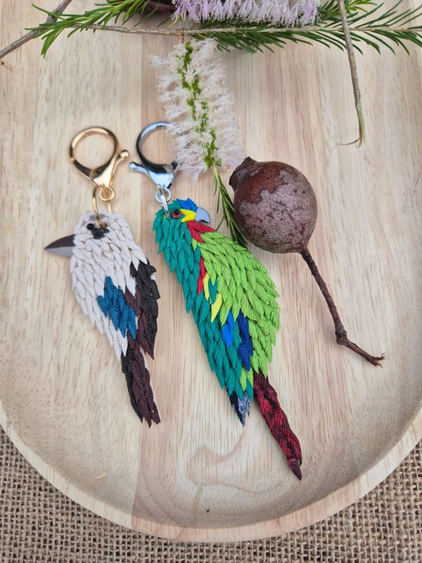 Bag Charms or Keyring (kookaburra, swift parrot, magpie)