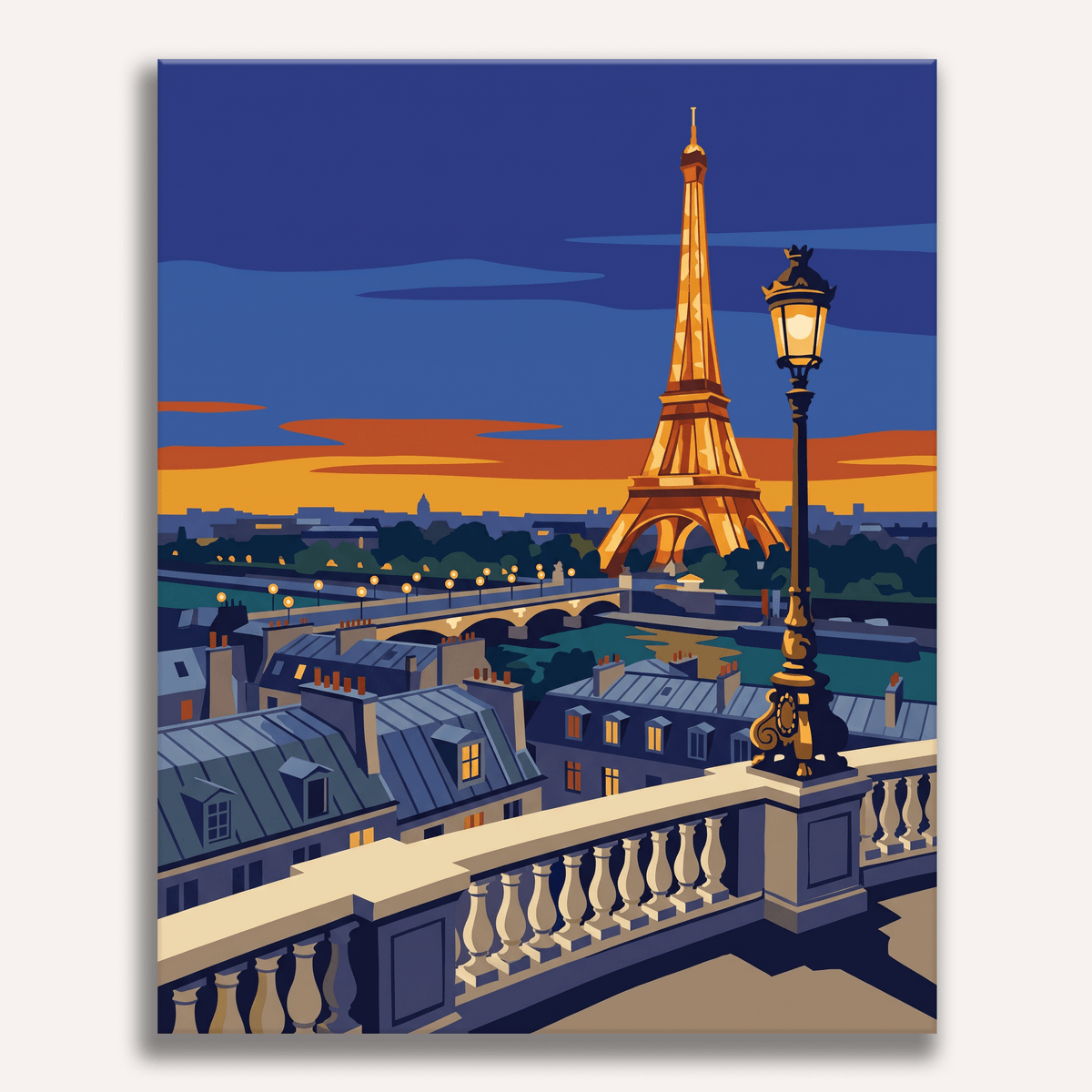 Eiffel Evening Glow