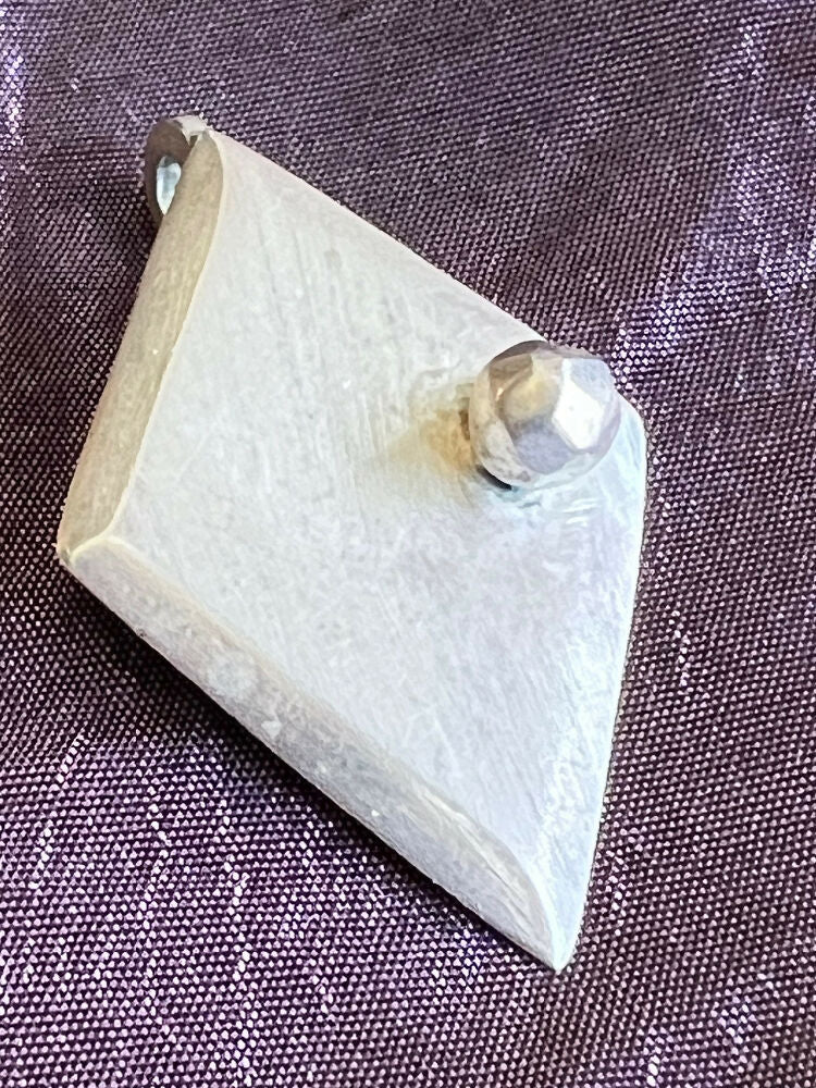 Solid Silver Diamond Shaped Pendant