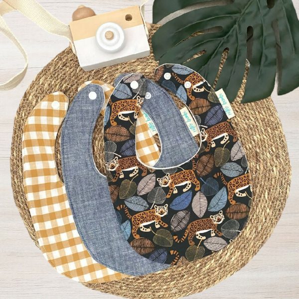 3 Dribble Bibs - Jungle Cats
