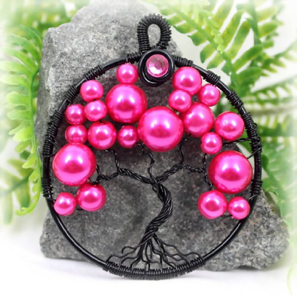 Tree of Life Hot Pink Bubble Tree