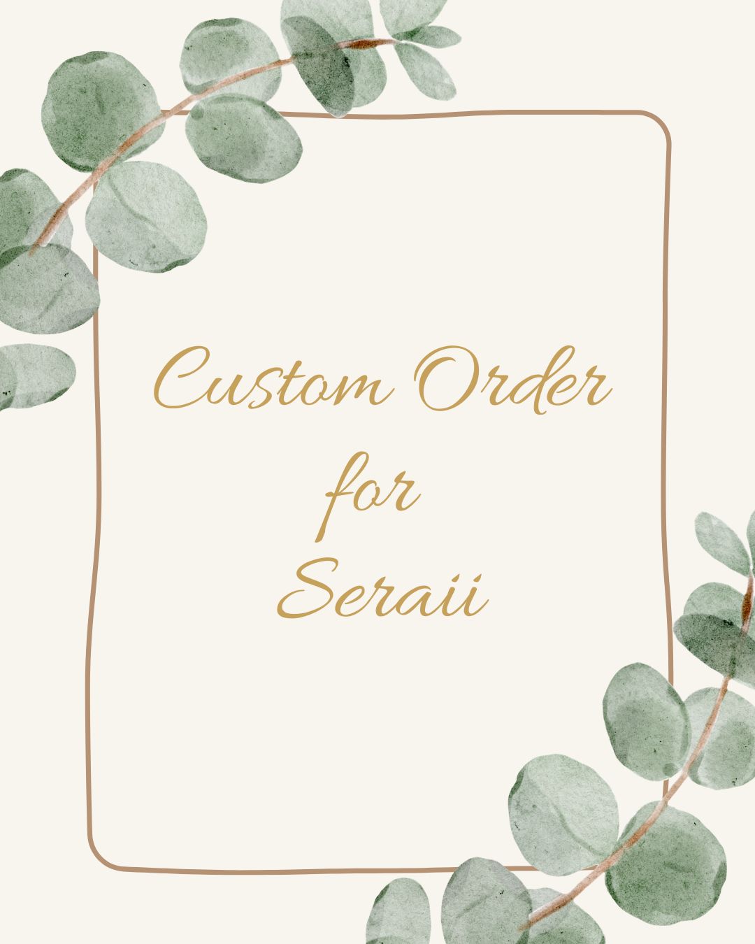 Custom Order for Seraii